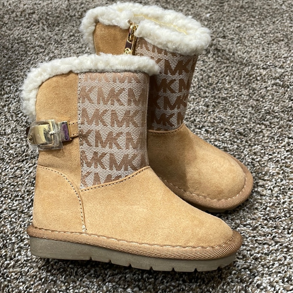 Toddler Tan Michael Kors boots